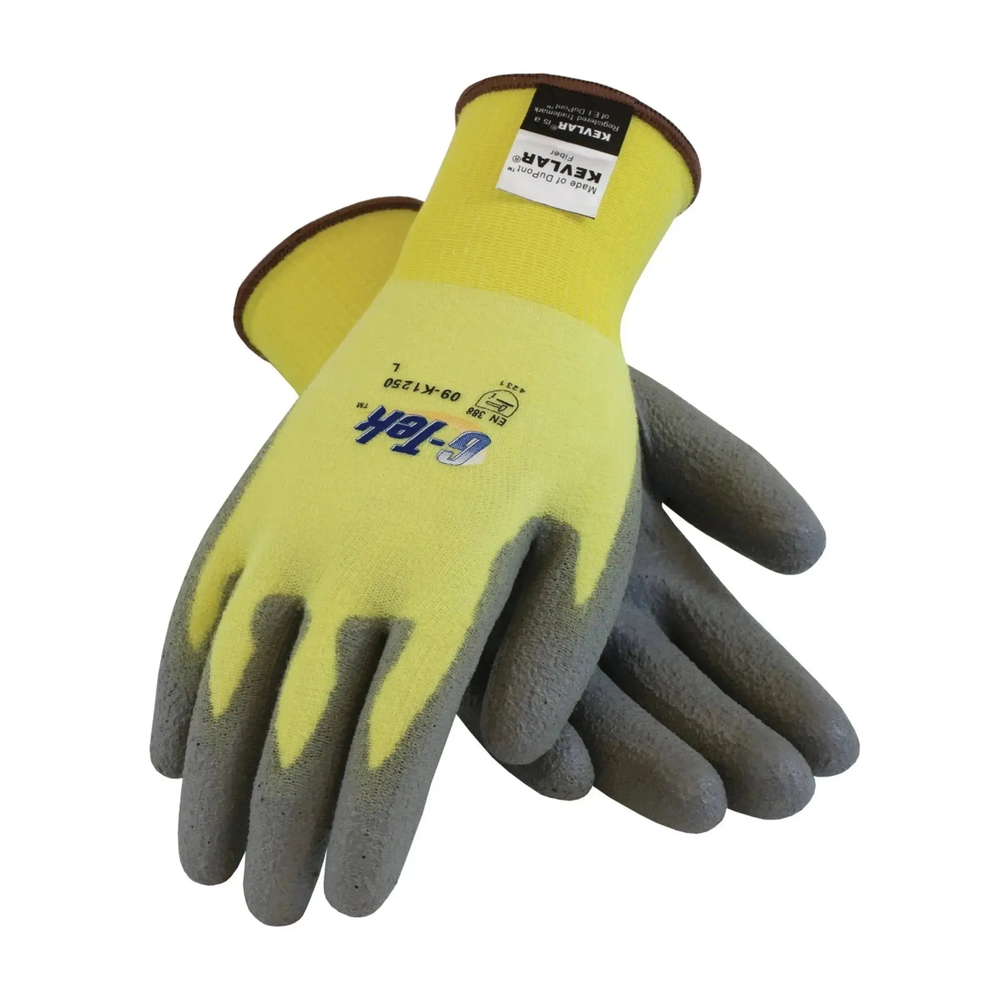 PIP G-Tek KEV 09-K1250 Knit Kevlar/Lycra Glove With Polyurethane Grip_Back_Image