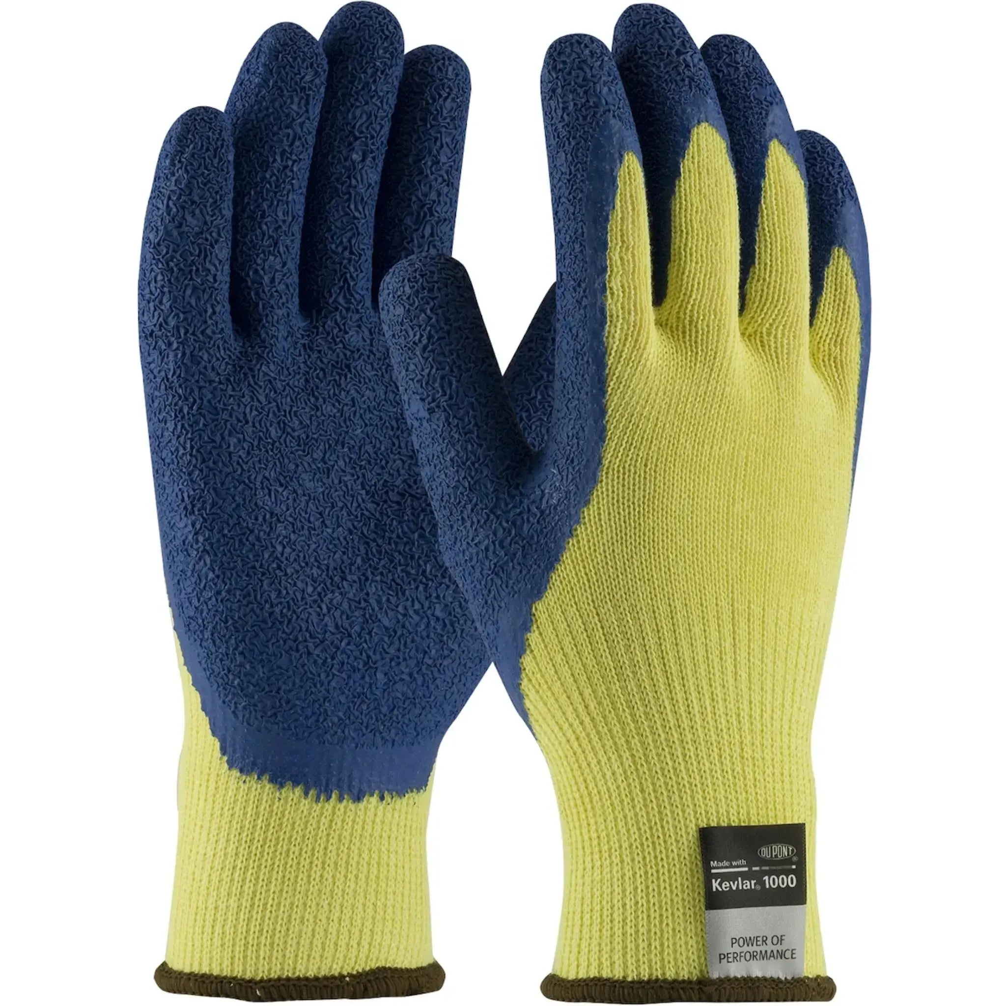 PIP G-Tek KEV 09-K1310 Seamless Knit Kevlar Glove With Latex Coated Crinkle Grip_Main_Image