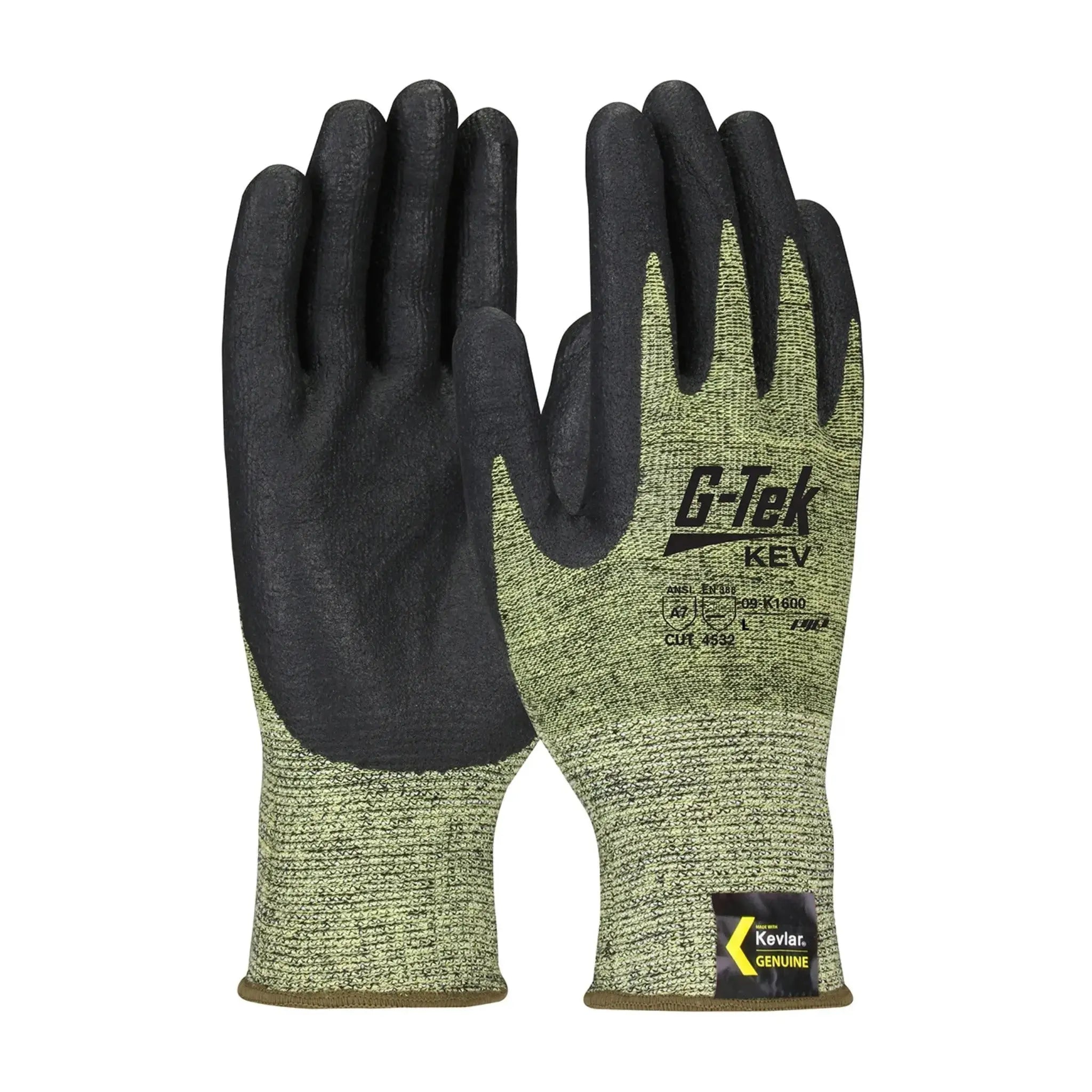 PIP G-Tek KEV 09-K1600 Kevlar Blended Glove with Nitrile Coated Foam Grip_Main_Image
