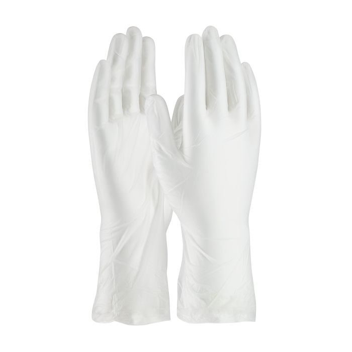 PIP CleanTeam 100-2830-XL Single Use Class 10 Cleanroom Vinyl Glove with Finger Textured Grip - 12", Clear, X-Large, Case of 120