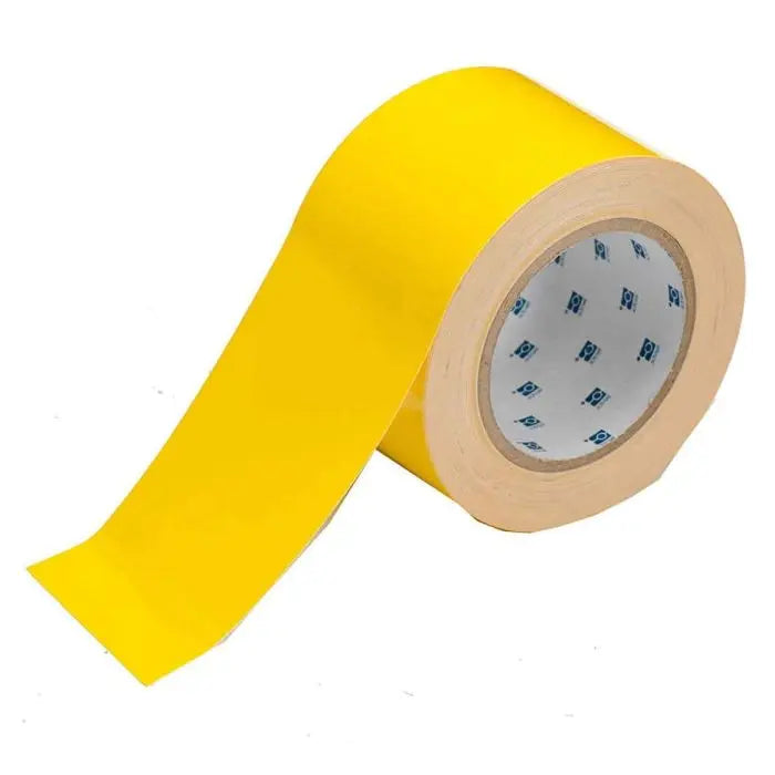 Brady ToughStripe Floor Marking Tape Roll Polyester Solid Yellow 3" x 100'