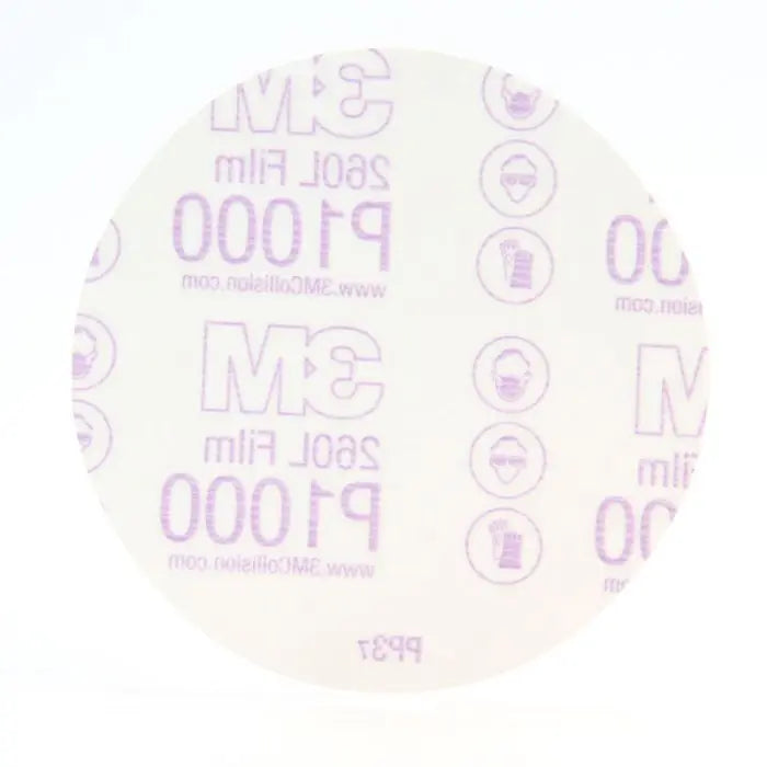 3M™ Stikit™ Finishing Film Abrasive Disc 260L, 83680, 5 in x NH, Die# 500X, P1000, 100 per inner 400 per case