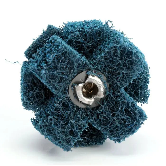 Standard Abrasives™ Buff and Blend Cross Buff GP 725005, 1-1/2 in x 1/2 in x 3 Ply x 8-32, S MED, 50 per inner 500 per case