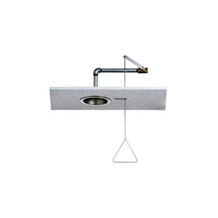 Recessed Emergency Shower with Pull Rod