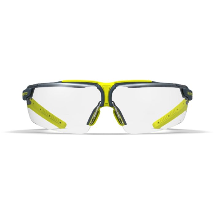 HexArmor VS300 11-19010-08 Safety Glasses, Variomatic Dark Tint, TruShield Coatings, Black and Lime Frame, One Size, Box of 12
