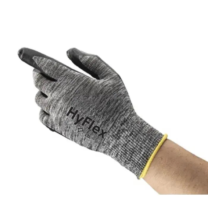 Ansell HyFlex 11-801 103385 Work Glove, Gray, 1 Pair