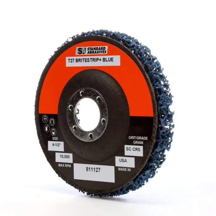 Standard Abrasives™ Type 27 Cleaning Pro Disc 811127, 4-1/2 in x 1/2 in x 7/8 in, 5 per inner 50 per case