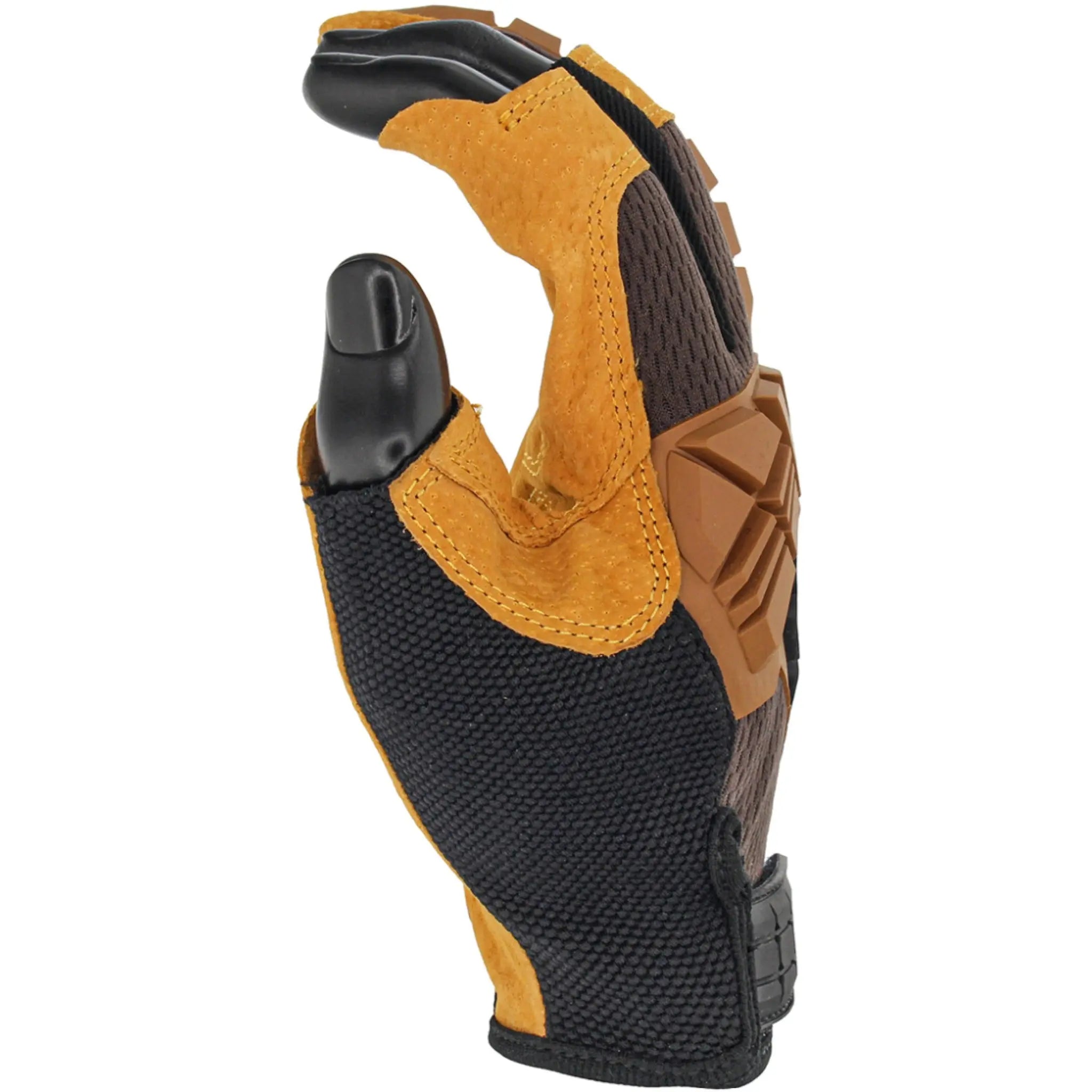 PIP Boss Framer 120-MF1360T Premium Pigskin Padded Leather Palm with Mesh Fabric Back and TPR Impact Protection Gloves_Side_Image_1