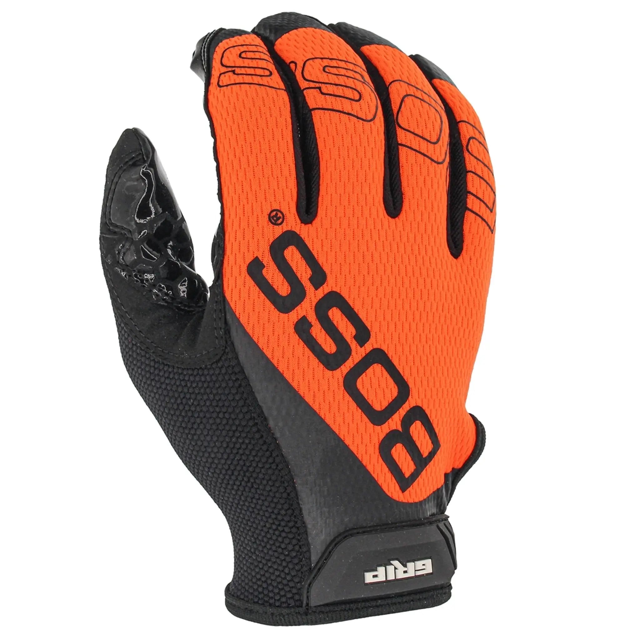 PIP Boss Grip 120-MG1240T Synthetic Microfiber Palm with Silicone Grip and Hi Vis Mesh Back_Back_Image