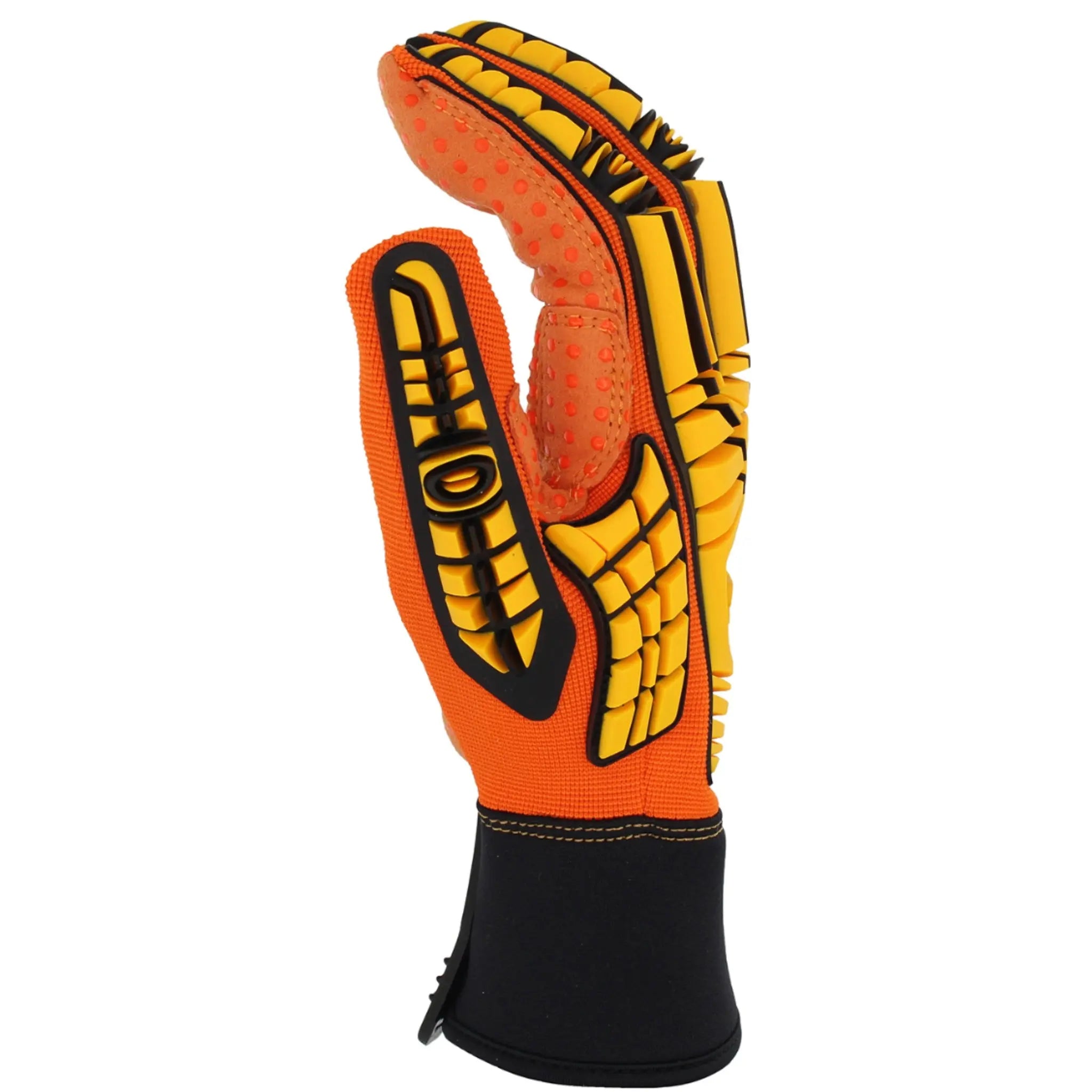 PIP Boss 120-MP2110 Synthetic Leather Palm with PVC Dotted Grip and Spandex Back, TPR Impact Protection Glove_Side_Image_2