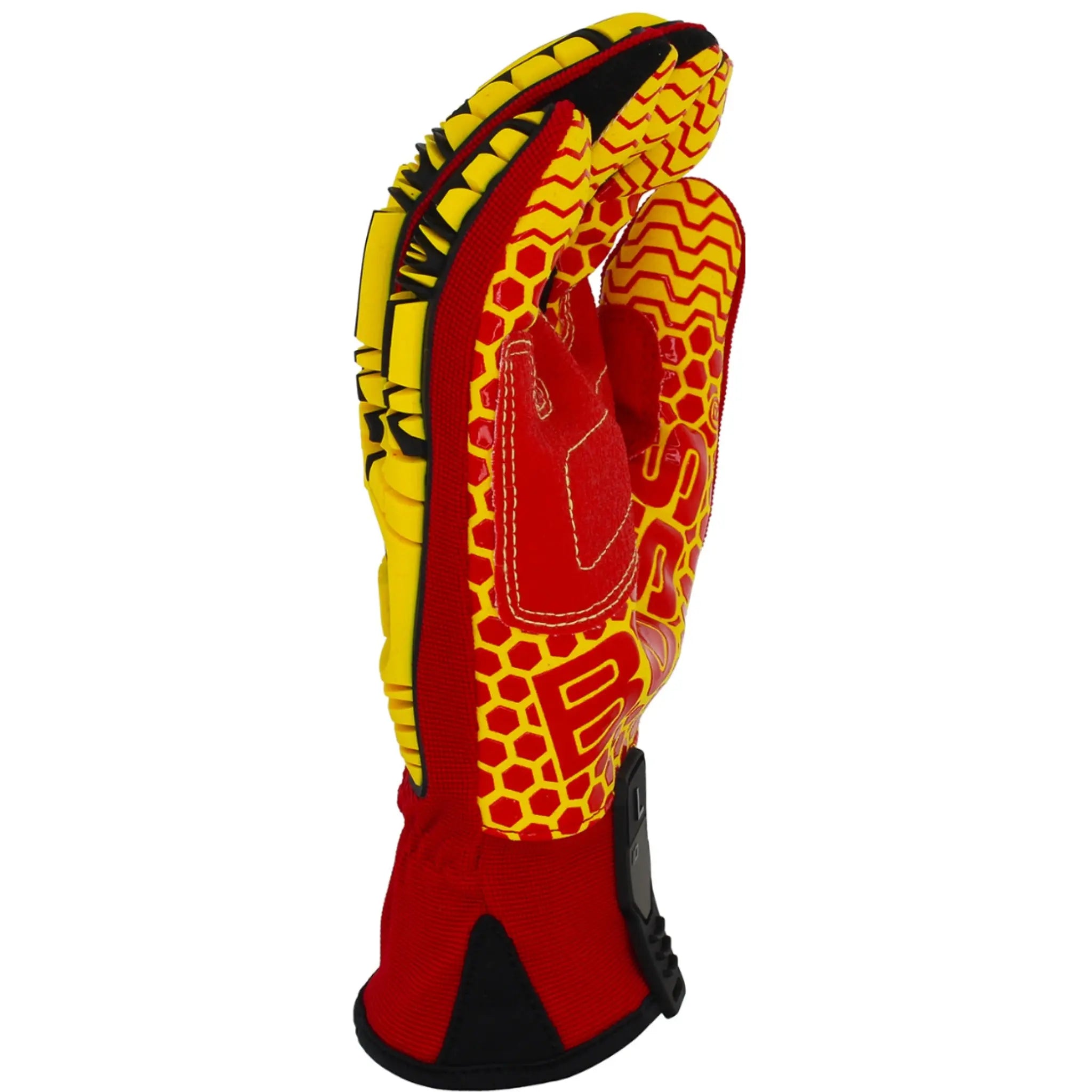 PIP Boss 120-MP2415 Synthetic Leather Palm with Silicone Grip and Spandex Back, TPR Impact Protection Glove_Side_Image