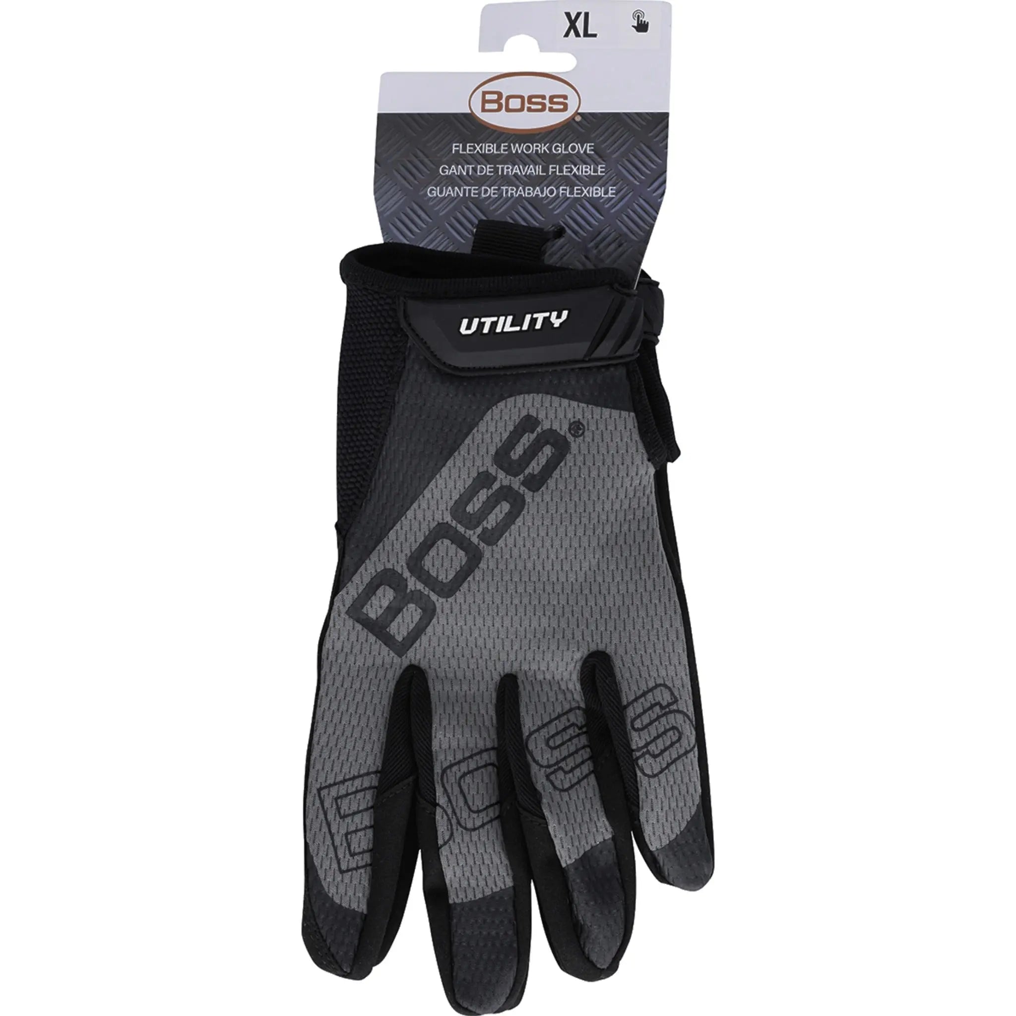 PIP Boss Utility 120-MU1220T Synthetic Microfiber Palm with Mesh Fabric Back Work Glove_Back_Image