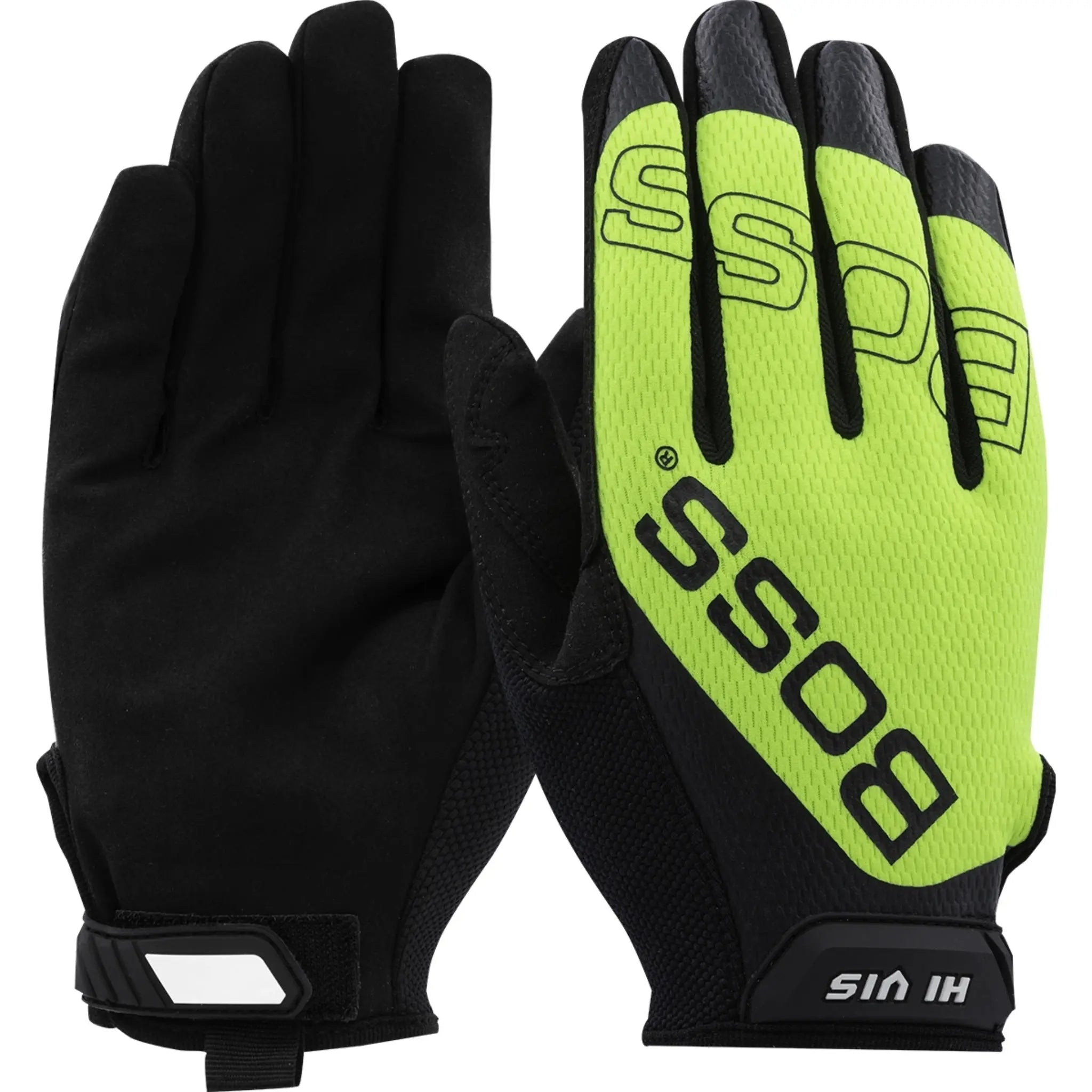 PIP Boss Utility 120-MV1230T Synthetic Microfiber Palm with Hi-Vis Mesh Fabric Back Work Glove_Main_Image