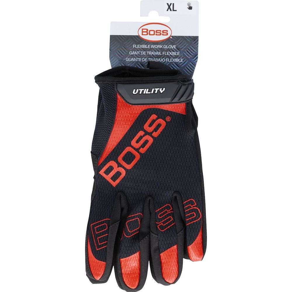 PIP Boss 120-MU1210T Synthetic Microfiber Palm with Mesh Fabric Back Glove, 1 Pair