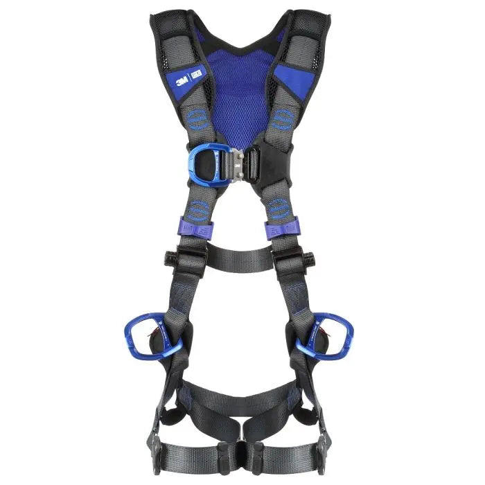 3M DBI-SALA 1403205 ExoFit X300 X-Style Climbing/Positioning Vest Safety Harness, Gray, Medium/Large, 1 Each