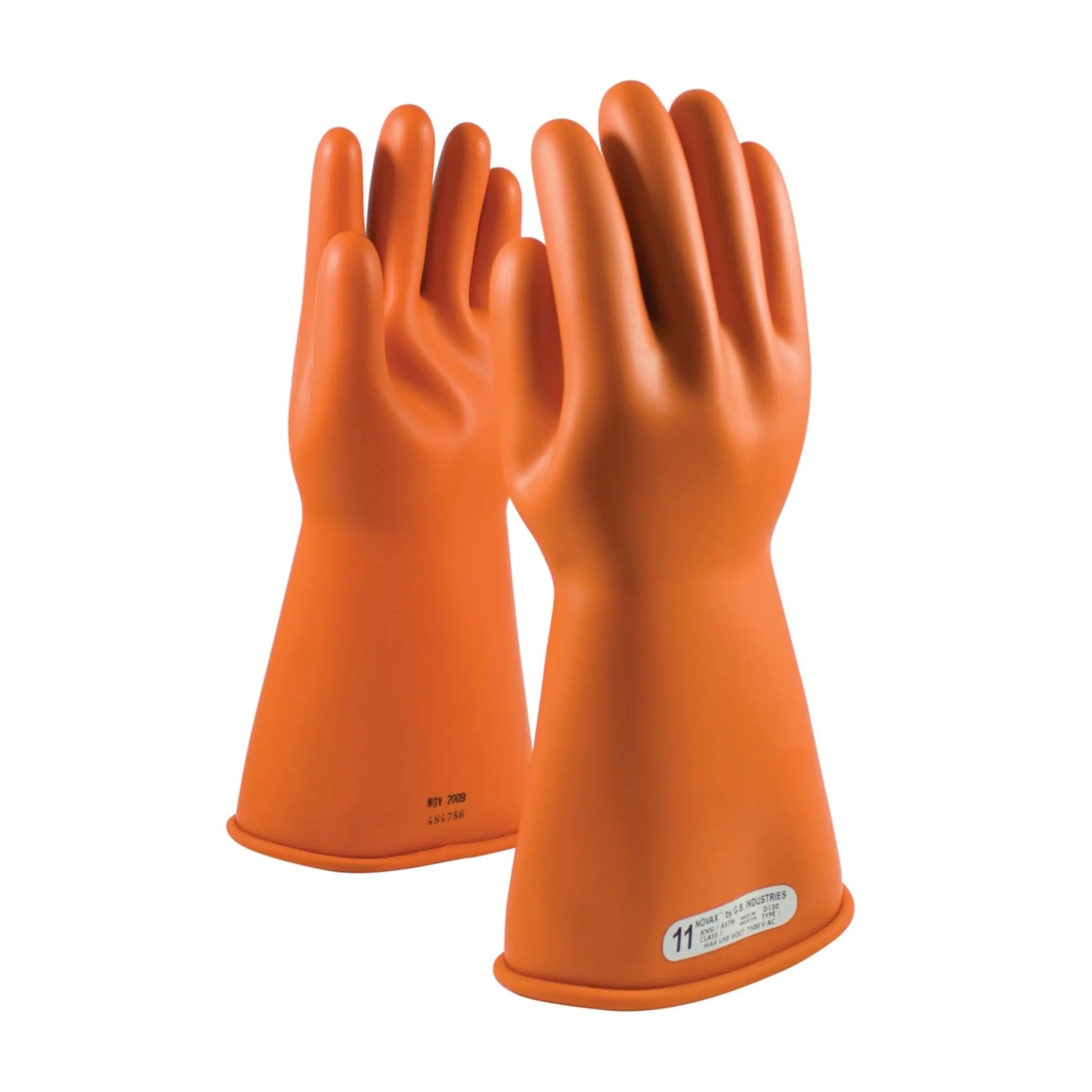 PIP NOVAX 147-1-14 14-Inch Class 1 Rubber Insulating Glove with Straight Cuff_Main_Image