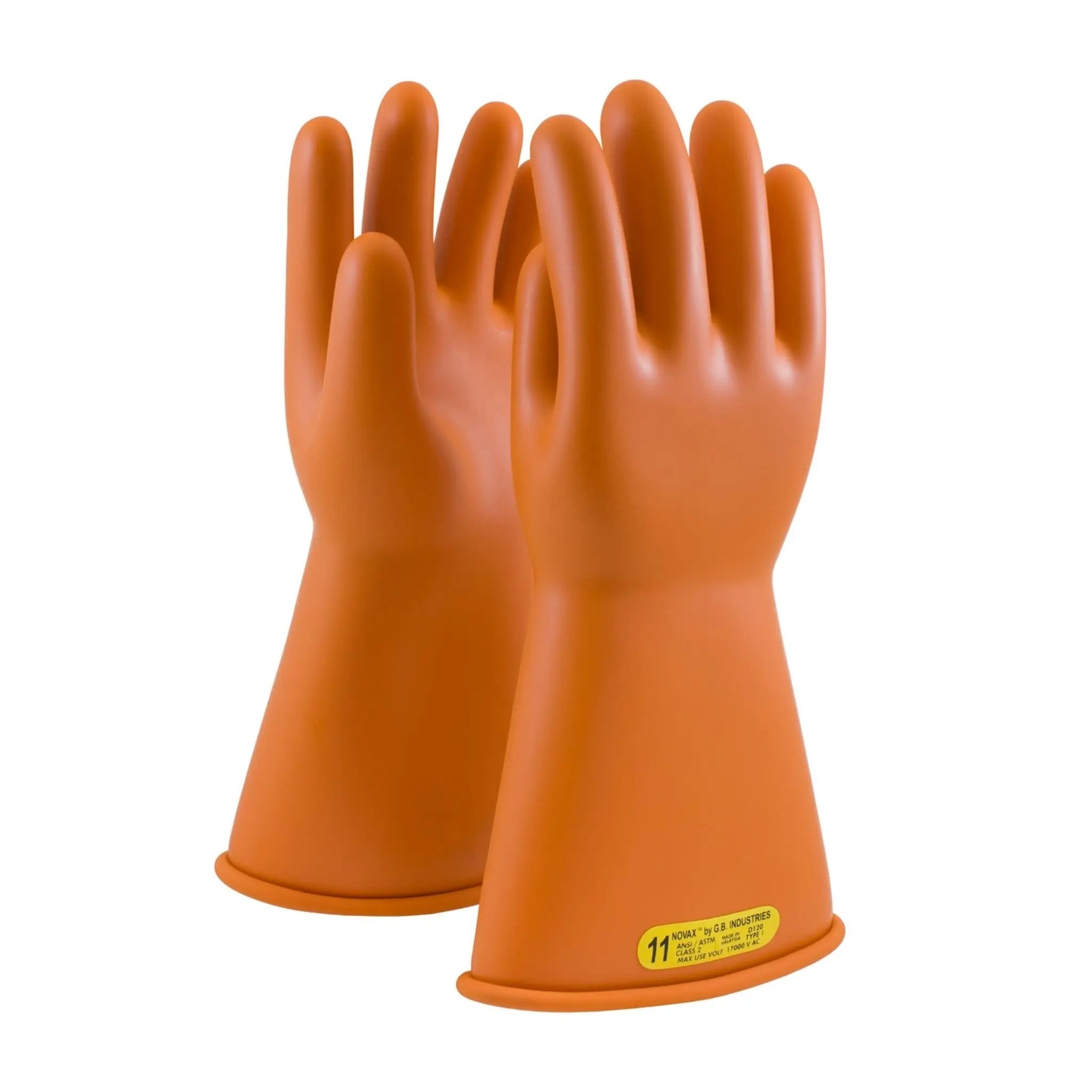 PIP NOVAX 147-2-14 14-Inch Class 2 Rubber Insulating Glove with Straight Cuff_Main_Image