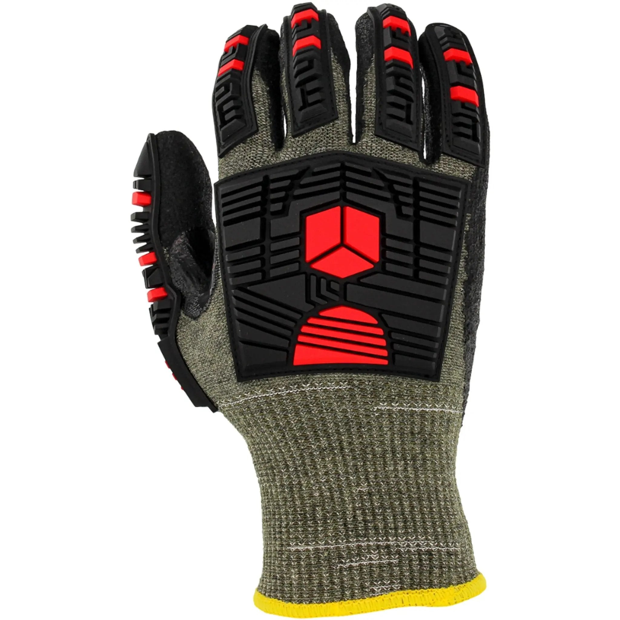 PIP G-Tek PolyKor X7 16-MP935 Seamless Knit PolyKor X7 Blended Glove with Impact Protection and NeoFoam MicroSurface Grip_Back_Image