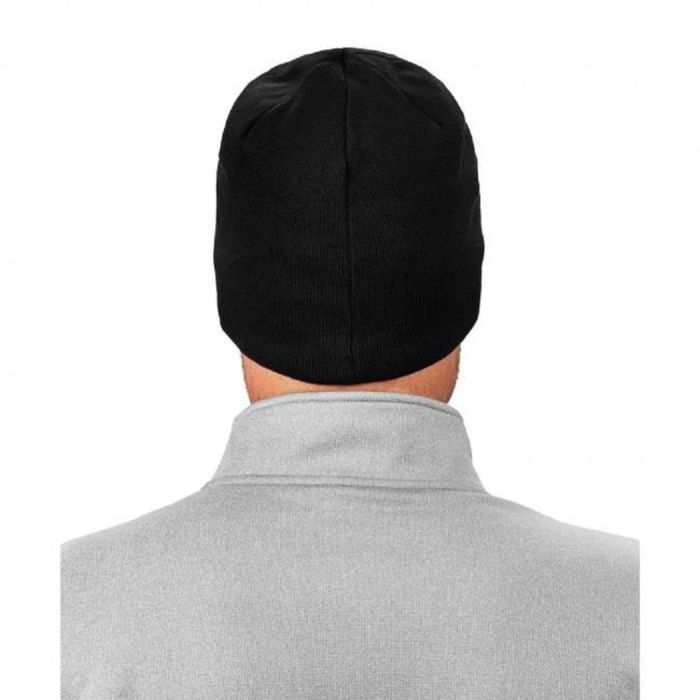 Ergodyne N-Ferno 6820 FR Knit Hat – Cotton/Fleece, Black, One Size, 1 Each