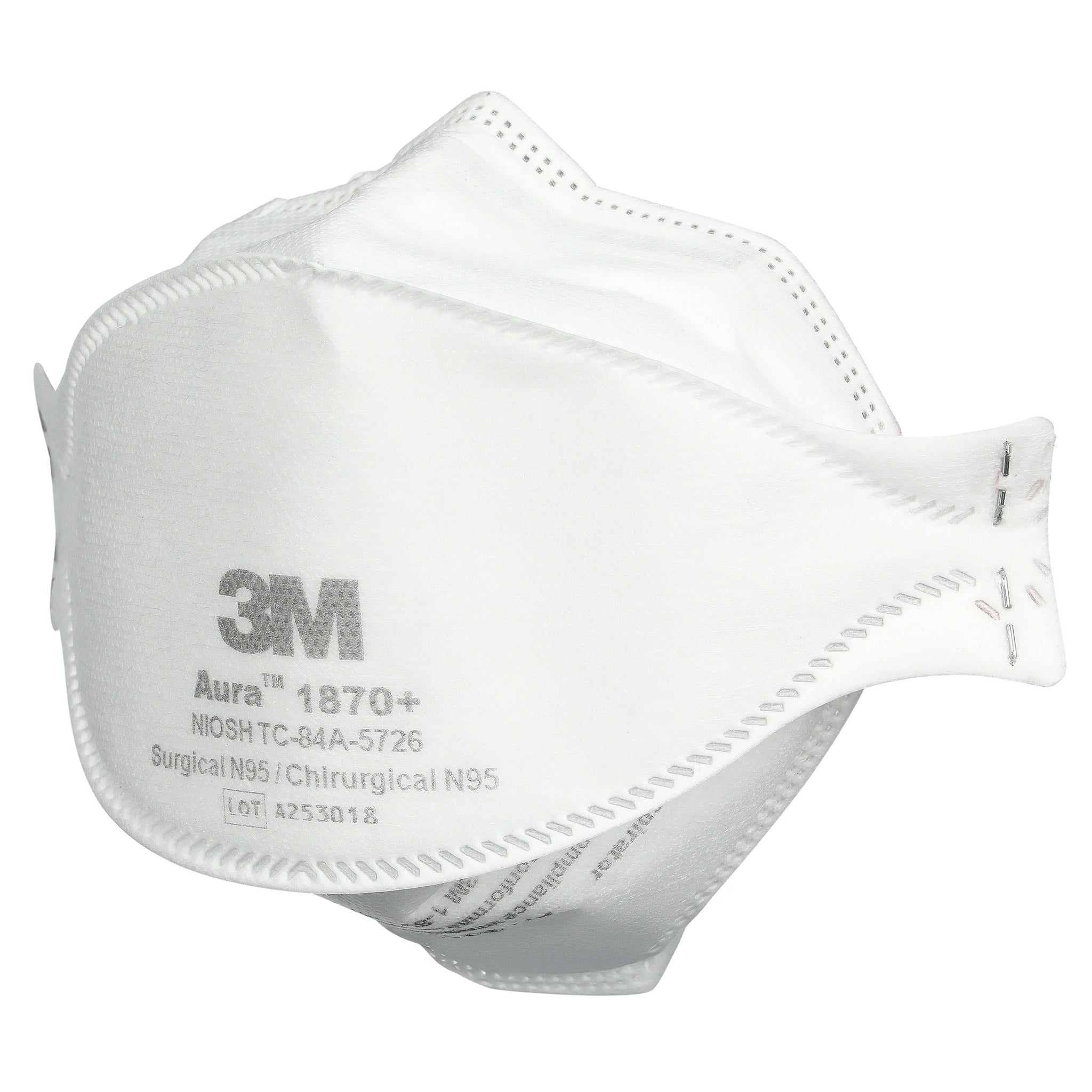 3M 1870+ Aura N95 Health Care Particulate Respirator & Surgical Mask