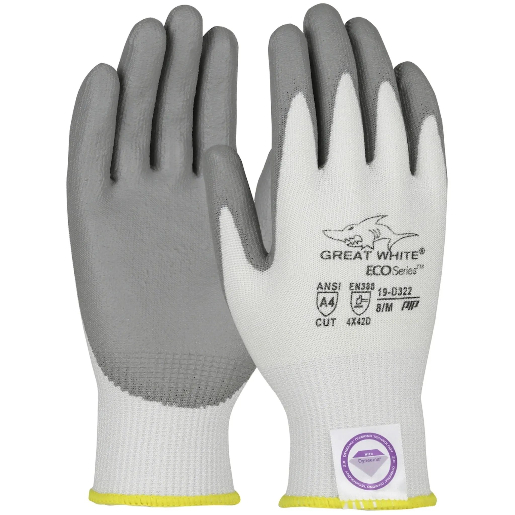 PIP Great White 19-D322V 3GX CR Sustainable Fiber Glove, Vend Pack_Main_Image