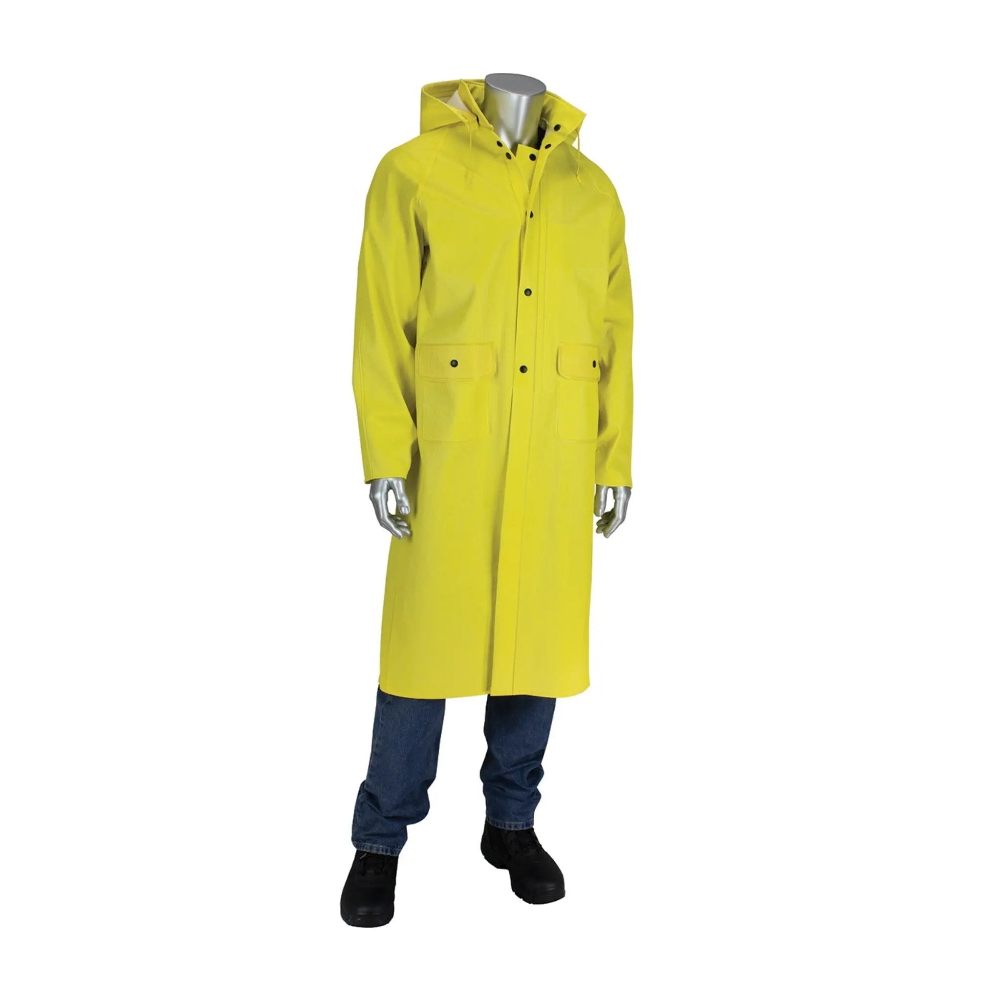 PIP Flex 201-650C Ribbed 0.65 mm PVC 48-Inch Jacket with Hood_Main_Image