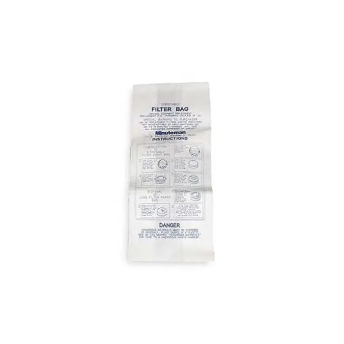 Minuteman 384003PKG Paper Filter Collection Bags (10/Pkg)