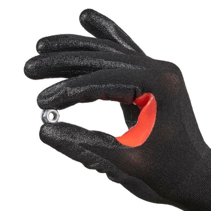 Honeywell CoreShield 21-1818B Smooth Nitrile Coating Cut Resistant Gloves, Black, Pack of 10 Pairs