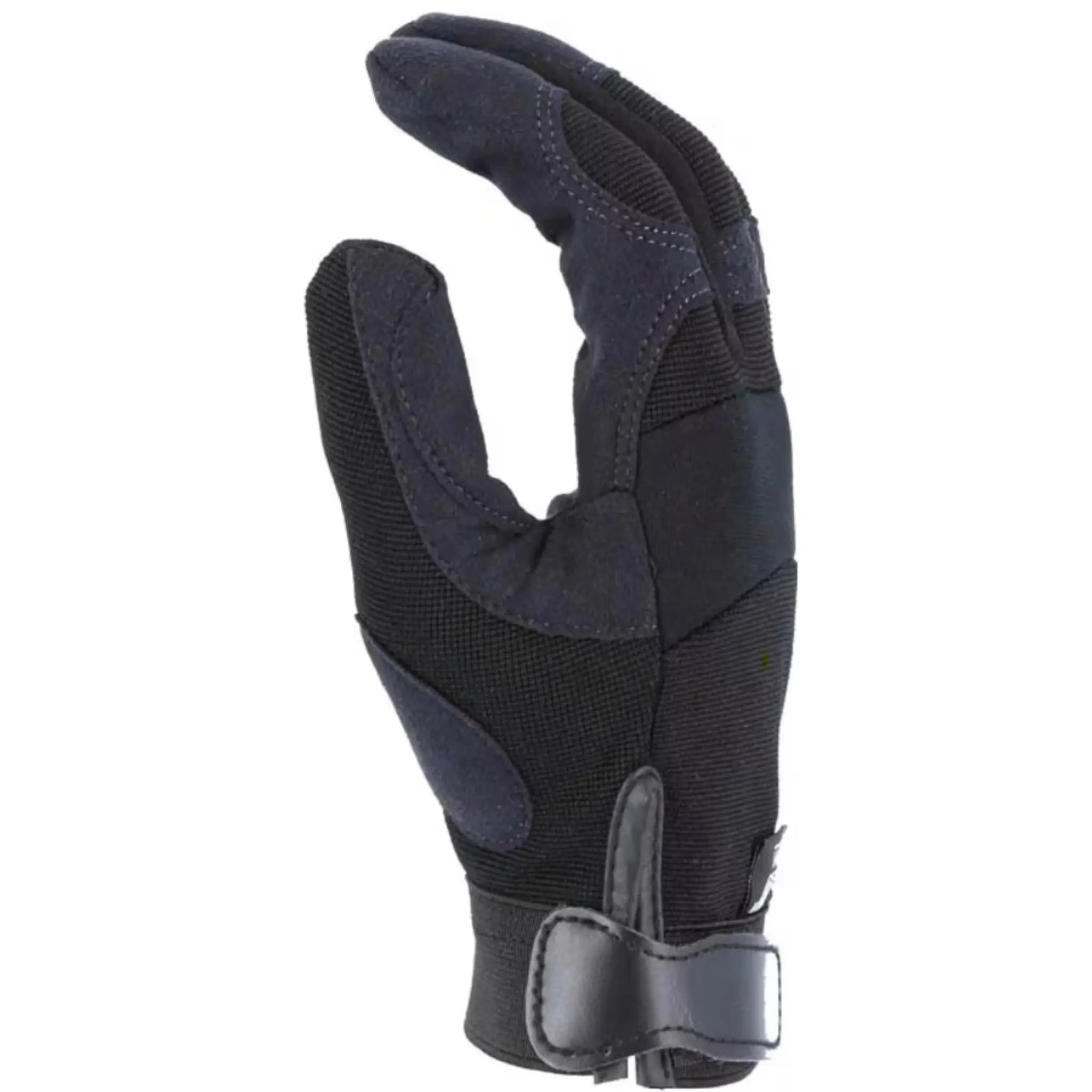 MAJESTIC GLOVE 2137BK Armor Skin Mechanics Glove with Black Knit Back, Black, 1 Dozen-Side-Image-2
