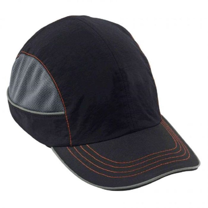 Ergodyne Skullerz 8950 Bump Cap Hat, Black, Long Brim, 1 Each