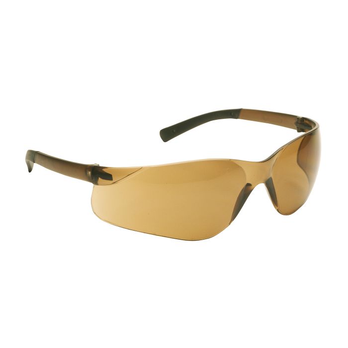 PIP Bouton 250-06-5504 Zenon Z13 Rimless Safety Glasses, Dark Brown, One Size, Case of 144