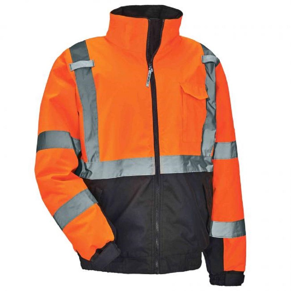 Ergodyne GloWear 8377 Thermal High Visibility Jacket, 1 Each
