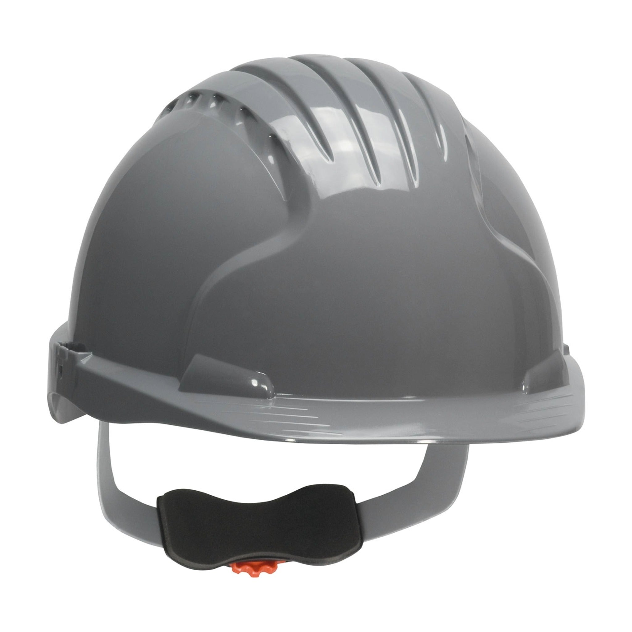 PIP Evolution Deluxe 280-EV6151 HDPE Shell 6-Point Polyester Suspension and Wheel Ratchet Adjustment, Cap Style Hard Hat_Gray