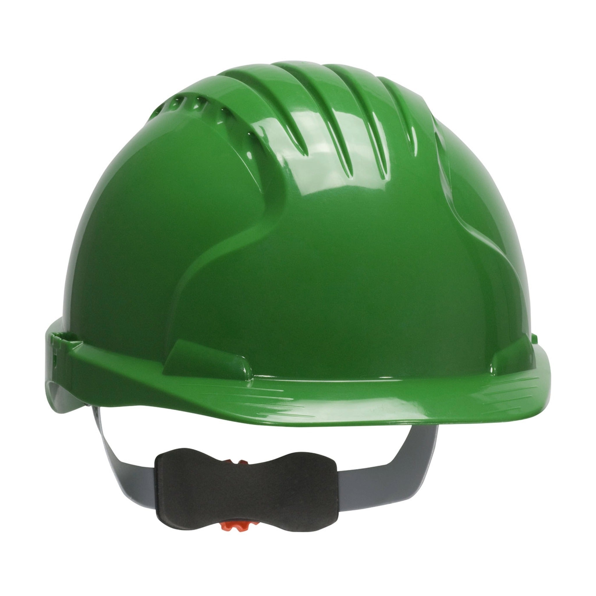 PIP Evolution Deluxe 280-EV6151 HDPE Shell 6-Point Polyester Suspension and Wheel Ratchet Adjustment, Cap Style Hard Hat_Green