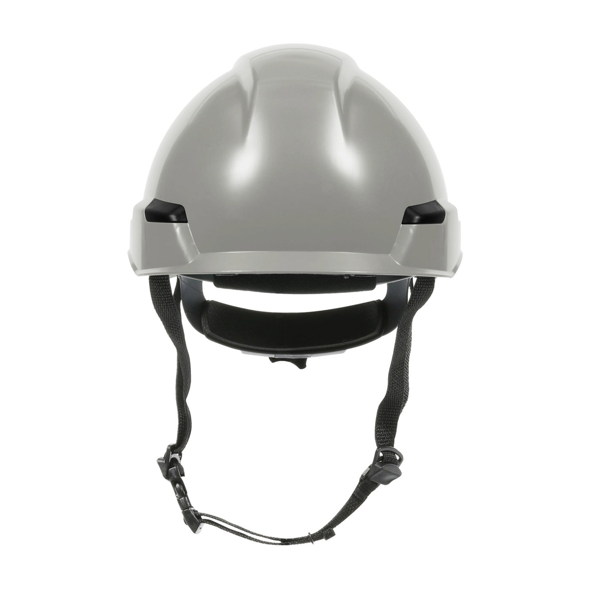 PIP Rocky 280-HP142R Industrial Climbing Helmet with Polycarbonate / ABS Shell, Hi-Density Foam Impact Liner, Nylon Suspension_Gray_Front