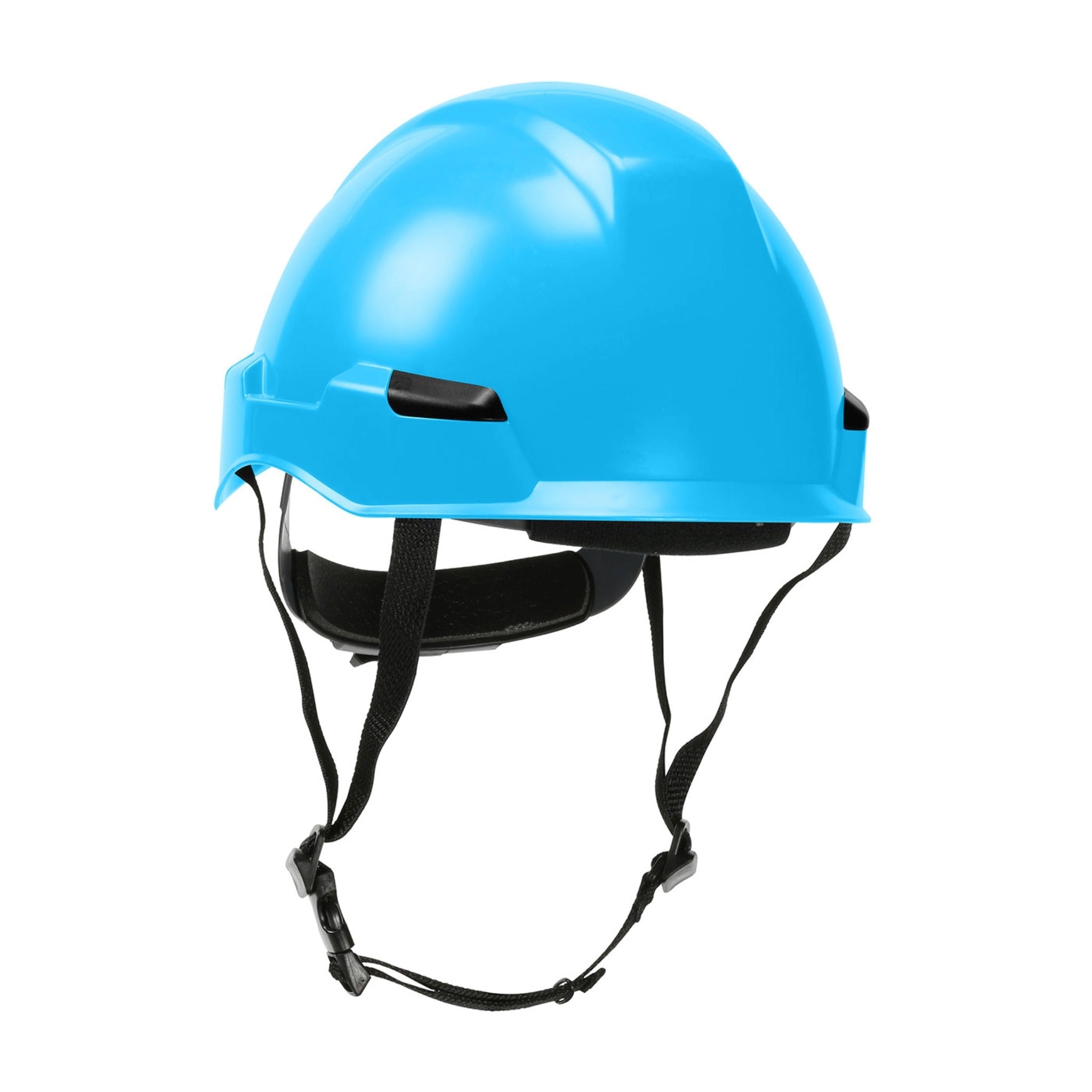 PIP Rocky 280-HP142R Industrial Climbing Helmet with Polycarbonate / ABS Shell, Hi-Density Foam Impact Liner, Nylon Suspension_LightBlue
