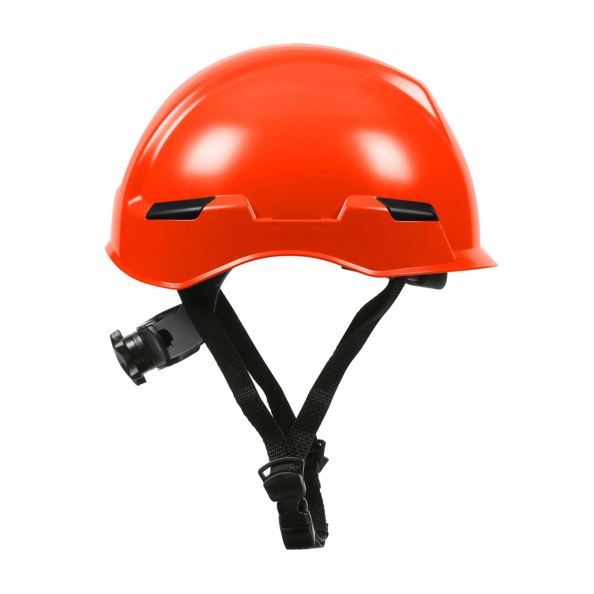 PIP Rocky 280-HP142R Industrial Climbing Helmet with Polycarbonate / ABS Shell, Hi-Density Foam Impact Liner, Nylon Suspension_Orange_Side