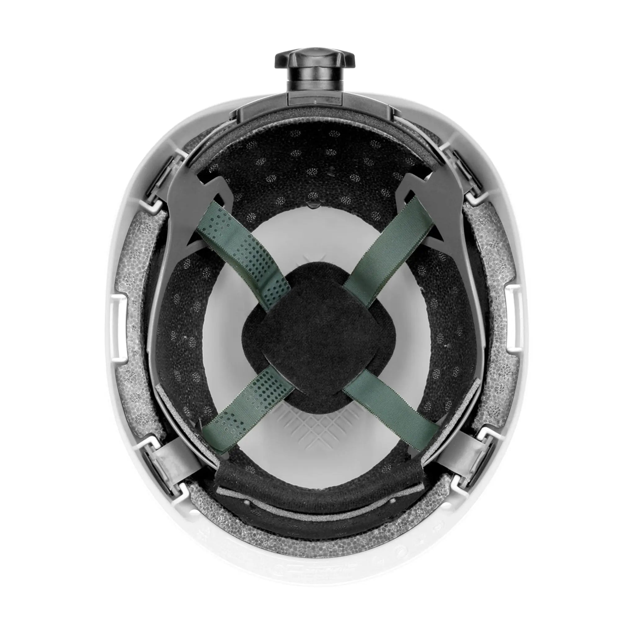 PIP Rocky 280-HP142R Industrial Climbing Helmet with Polycarbonate / ABS Shell, Hi-Density Foam Impact Liner, Nylon Suspension_White_Under