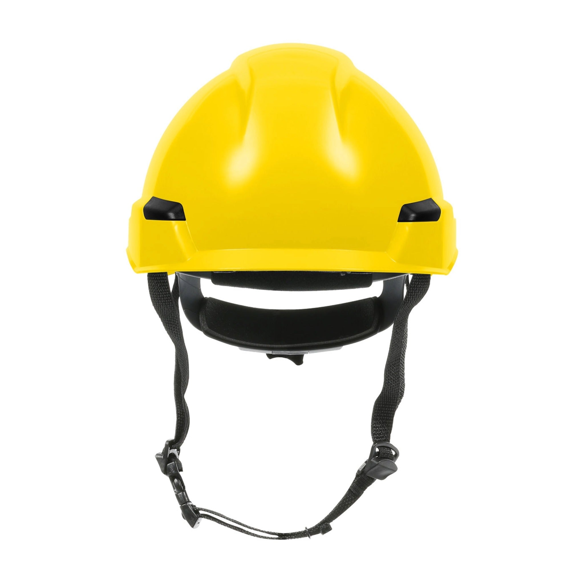 PIP Rocky 280-HP142R Industrial Climbing Helmet with Polycarbonate / ABS Shell, Hi-Density Foam Impact Liner, Nylon Suspension_Yellow_Front