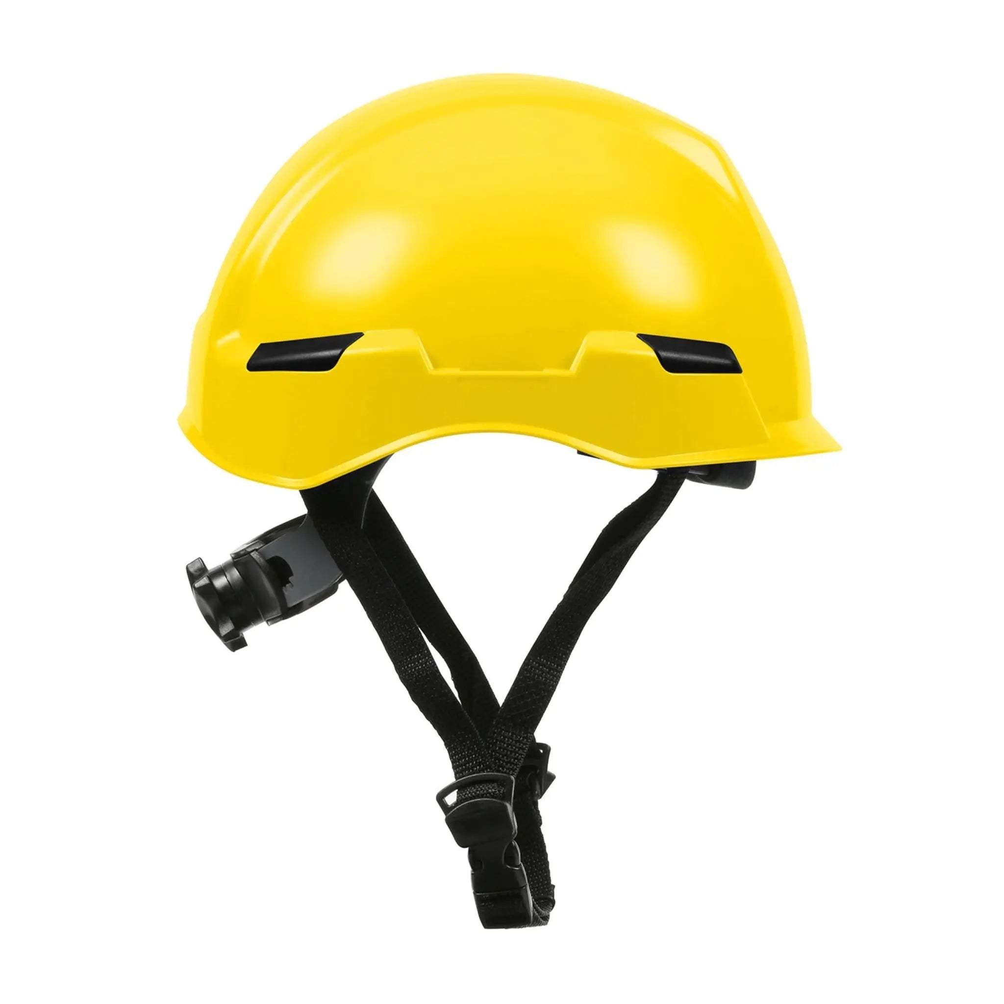 PIP Rocky 280-HP142R Industrial Climbing Helmet with Polycarbonate / ABS Shell, Hi-Density Foam Impact Liner, Nylon Suspension_Yellow_Side