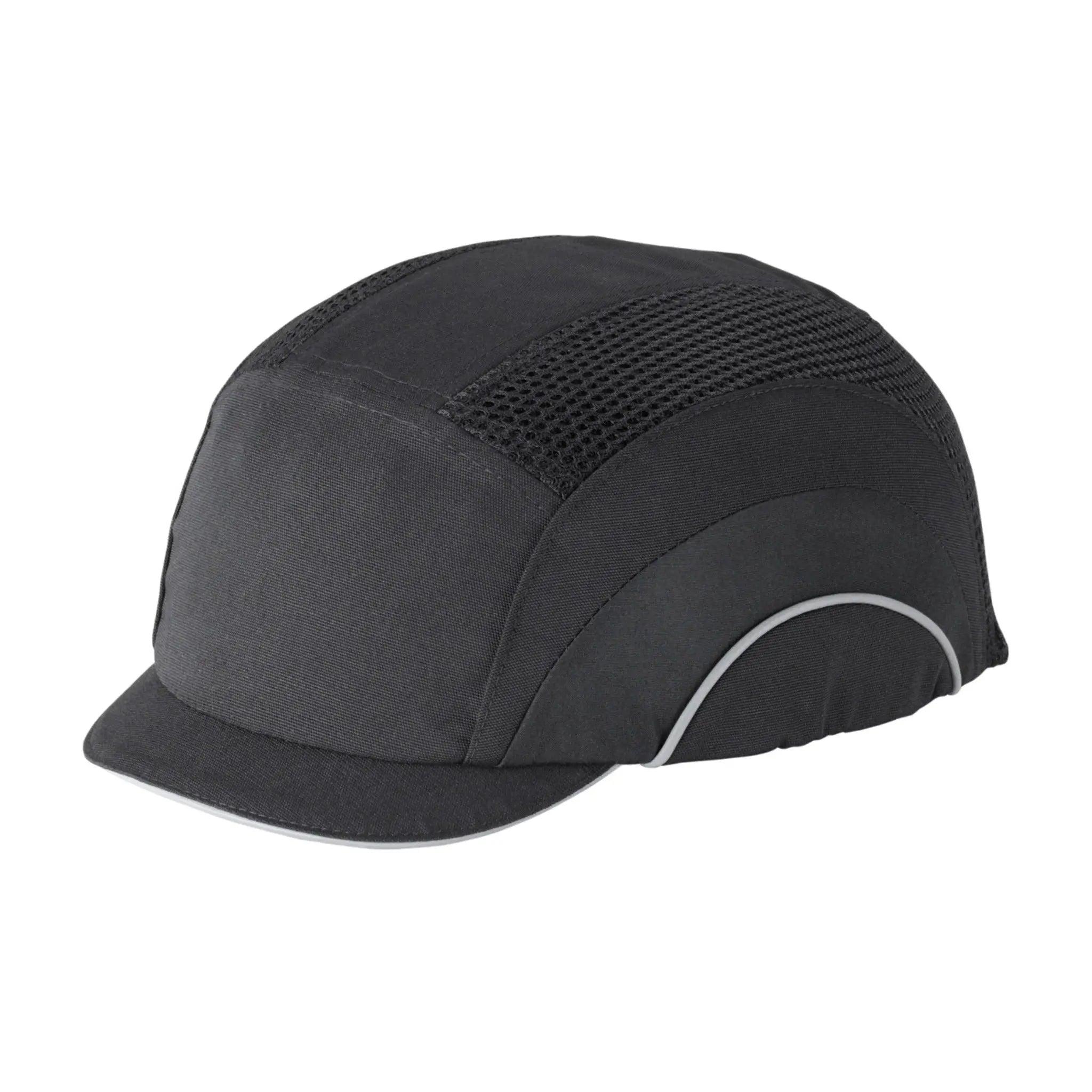 PIP HardCap A1+ 282-ABM130 Baseball Style Bump Cap with HDPE Protective Liner and Adjustable Back, Micro Brim_Black