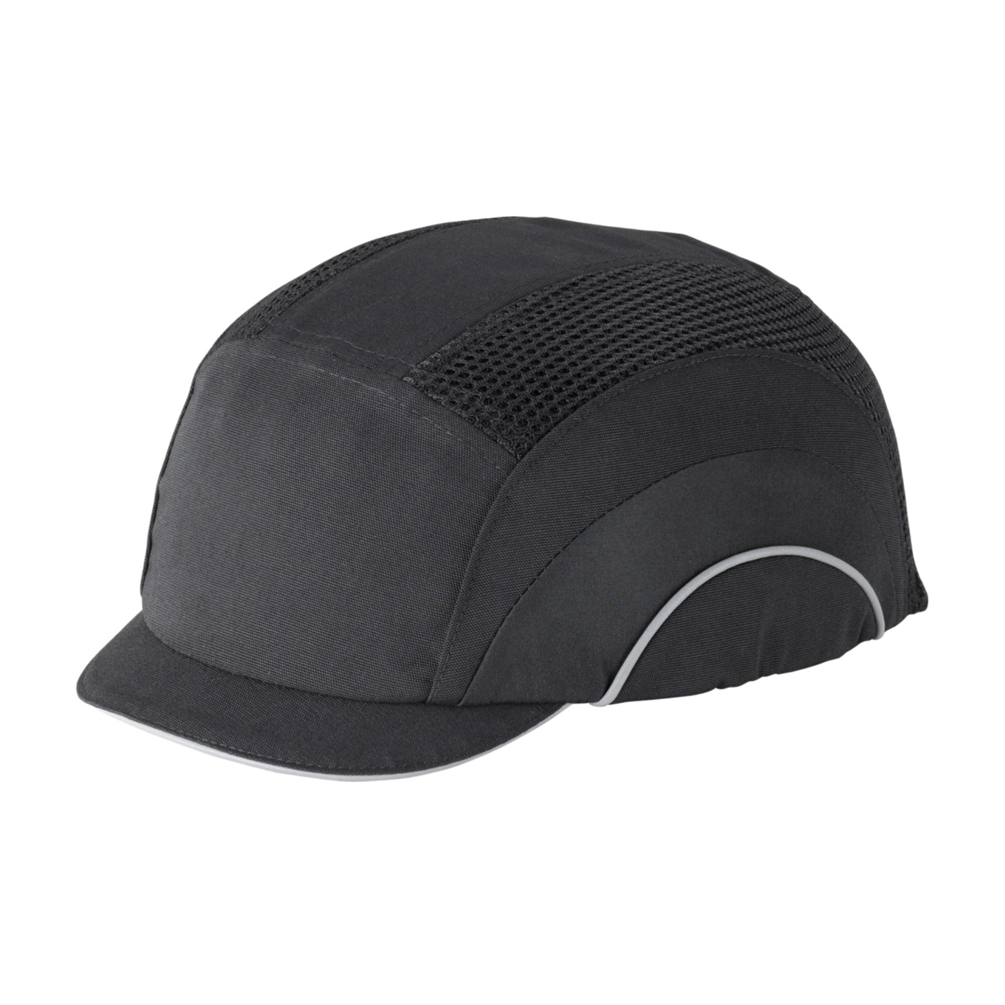 PIP HardCap A1+ 282-ABM130 Baseball Style Bump Cap with HDPE Protective Liner and Adjustable Back, Micro Brim_Black