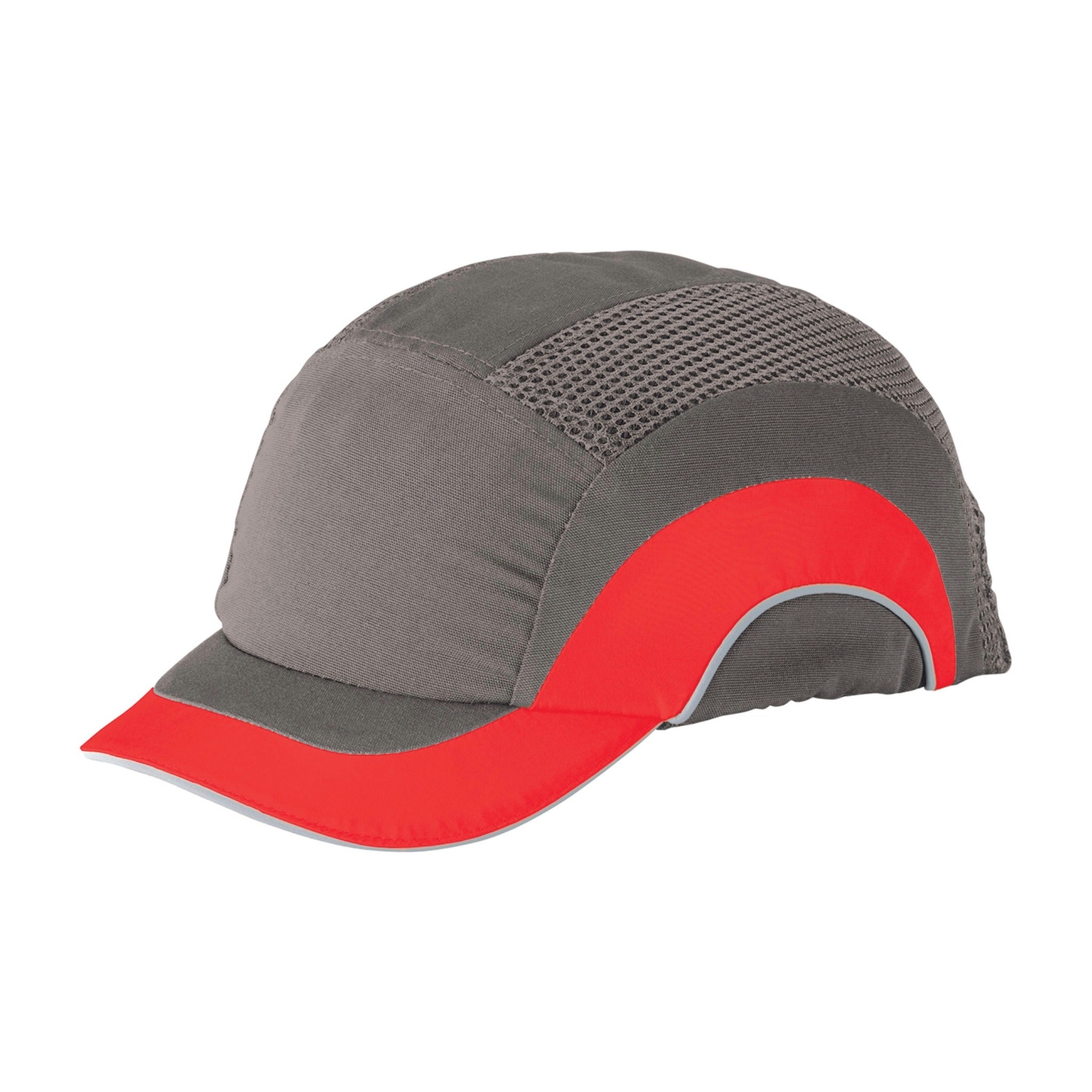 PIP HardCap A1+ 282-ABS150 Baseball Style Bump Cap with HDPE Protective Liner and Adjustable Back, Short Brim_Red