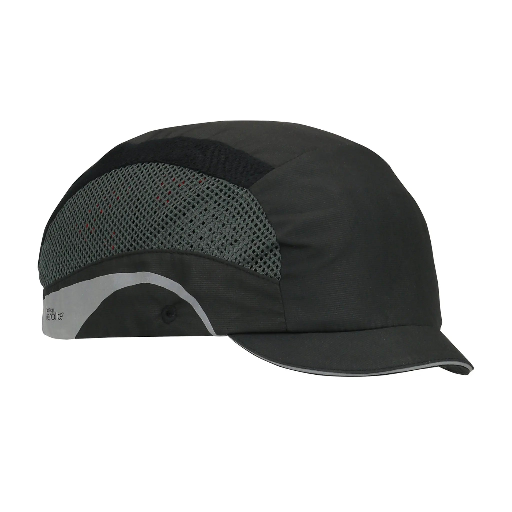 PIP HardCap Aerolite 282-AEM130 Lightweight Baseball Style Bump Cap, Micro Brim_Black