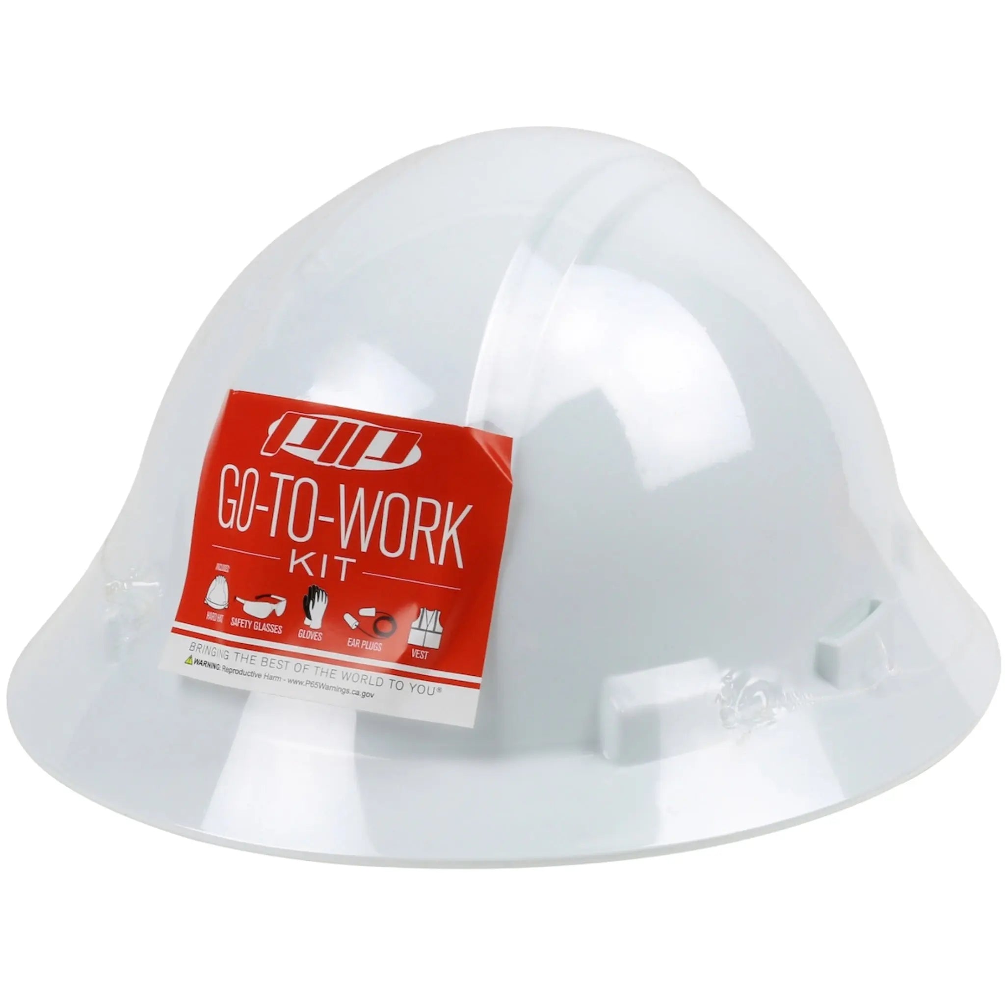 PIP Kilimanjaro 289-GTW-HP641 Pre-Packed PPE Kit, HP641 Full Brim Hat, Safety Eyewear, Earplugs, Gloves and Vest_Main_Image