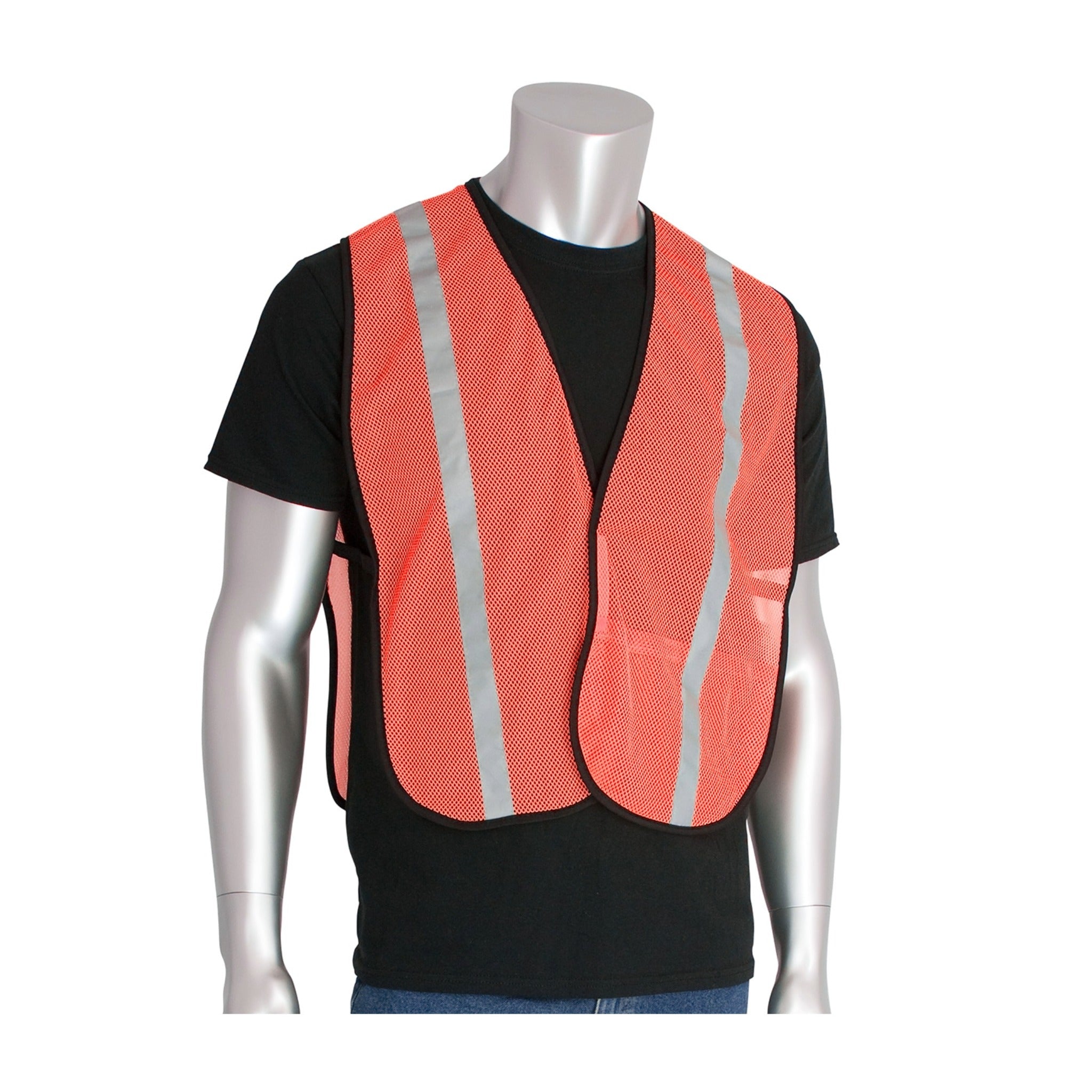 PIP 300-EVOR-E Non-ANSI One Pocket Mesh Safety Vest_Orange_Main