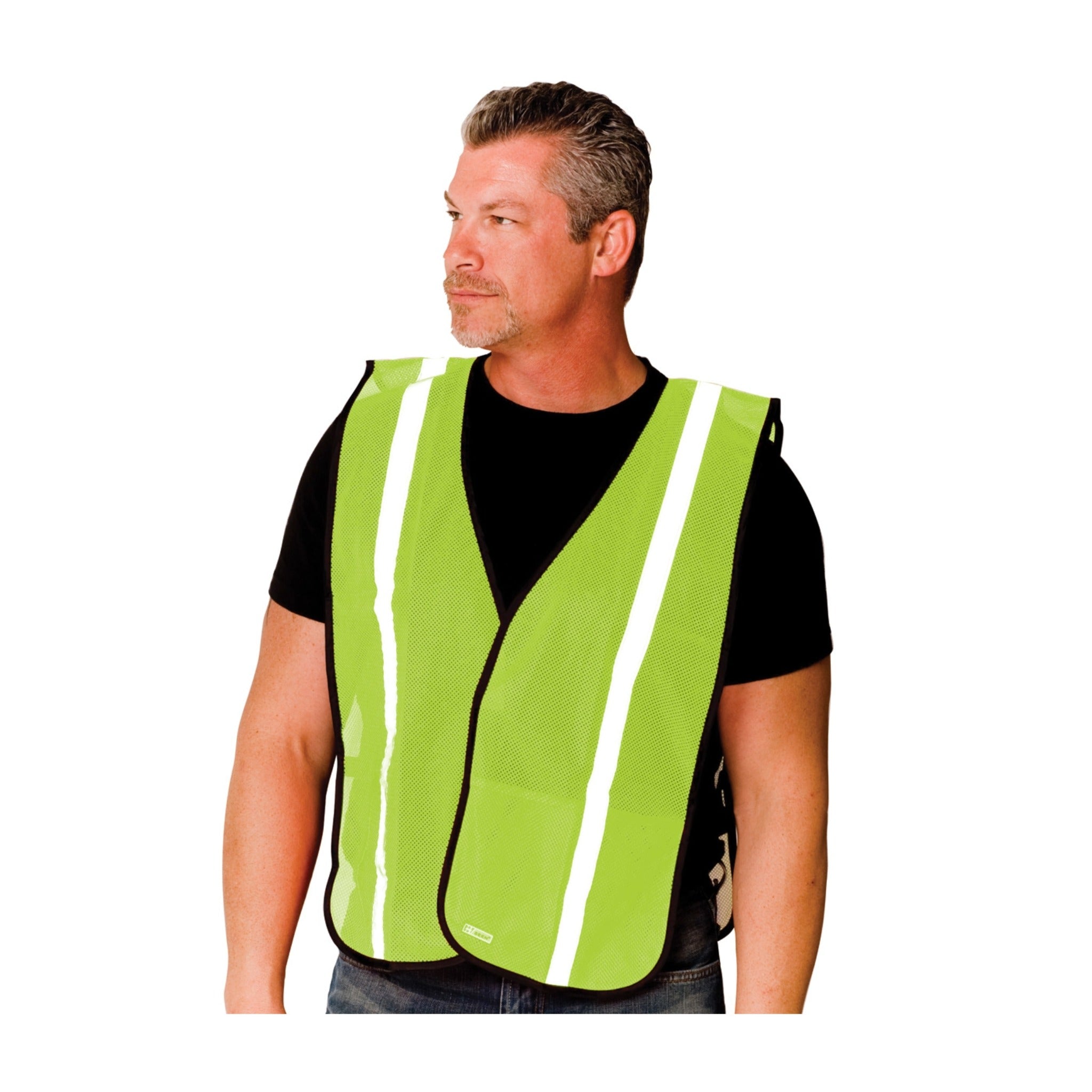 PIP 300-EVOR-E Non-ANSI One Pocket Mesh Safety Vest_Yellow_Man