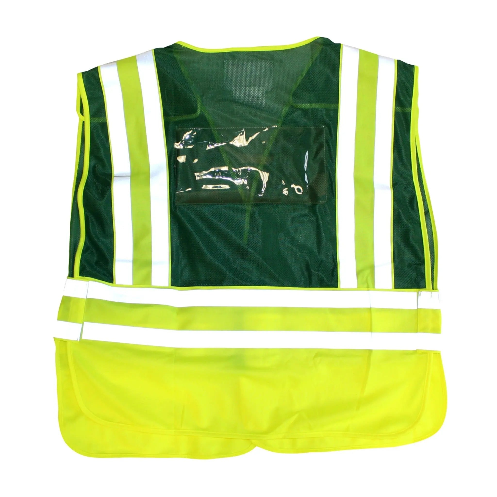 PIP 302-PSV-GRN ANSI Type P Class 2 Incident Command Safety Vest_Flat
