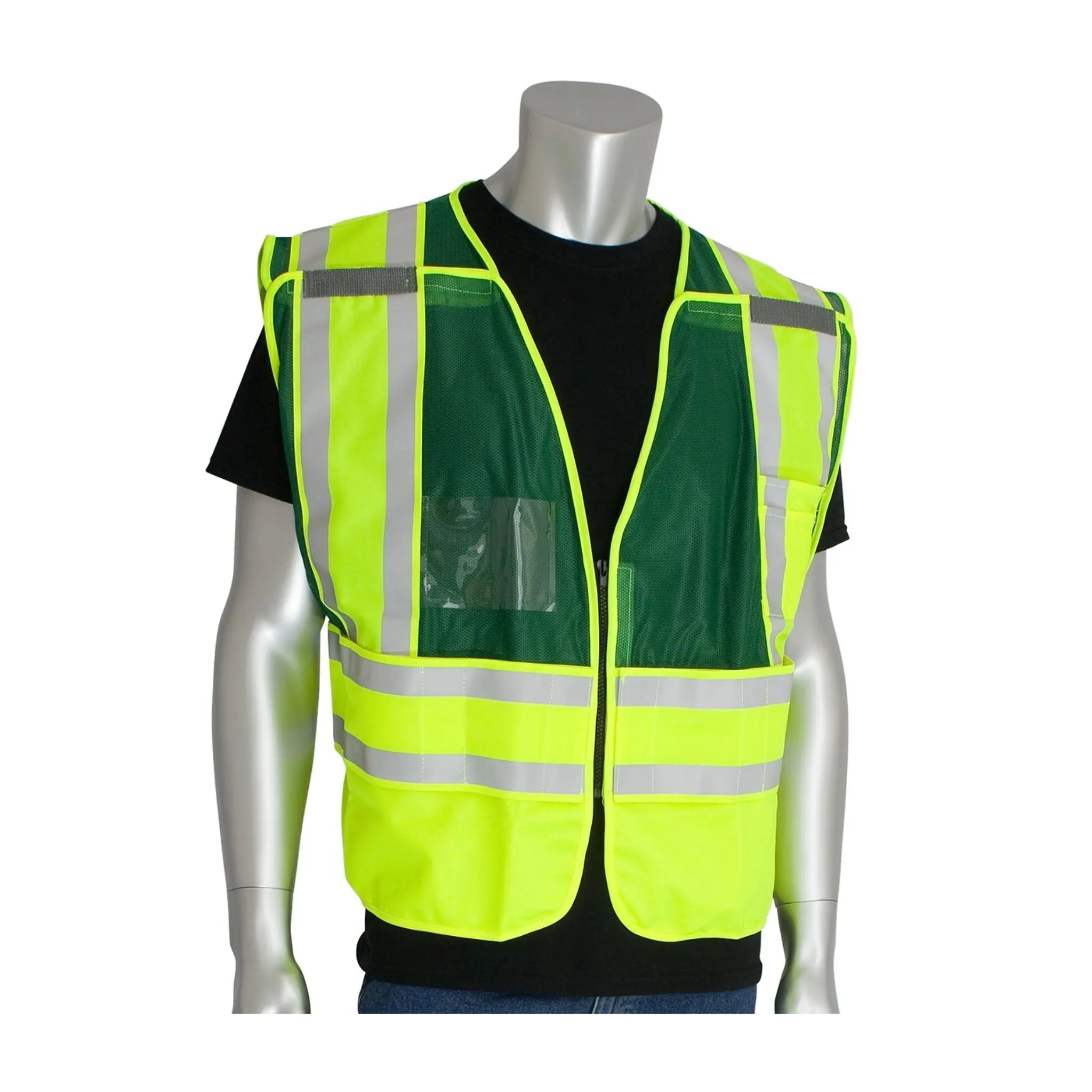 PIP 302-PSV-GRN ANSI Type P Class 2 Incident Command Safety Vest_Main