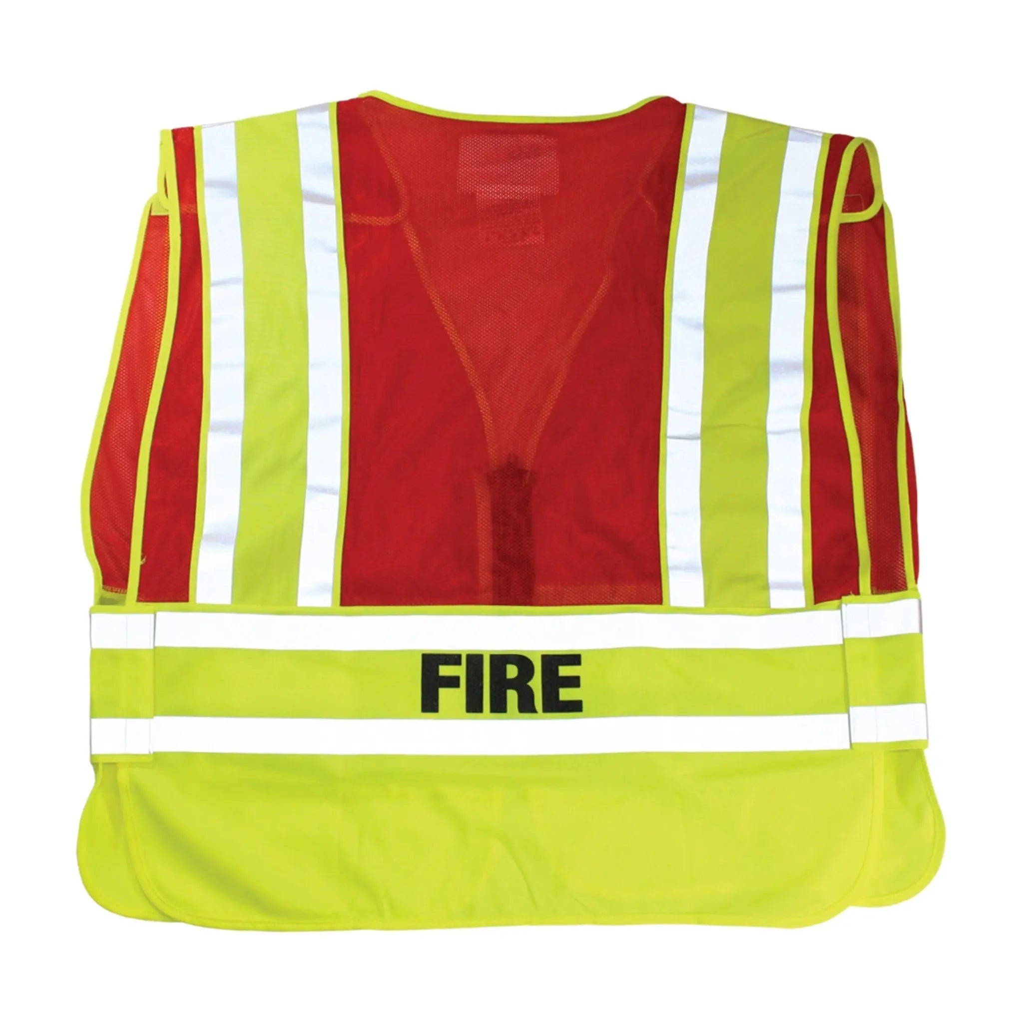 PIP 302-PSV-RED ANSI Type P Class 2 Public Safety Vest with FIRE Logo_Flat